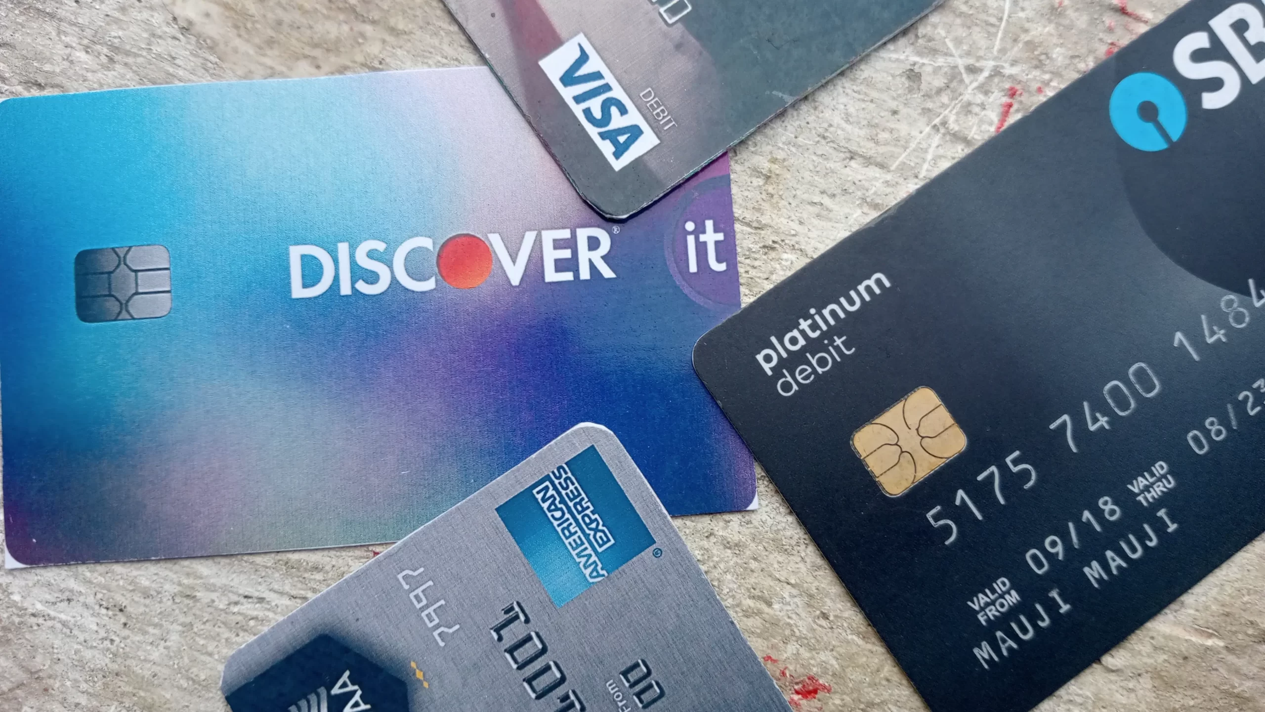 credit or debit cards