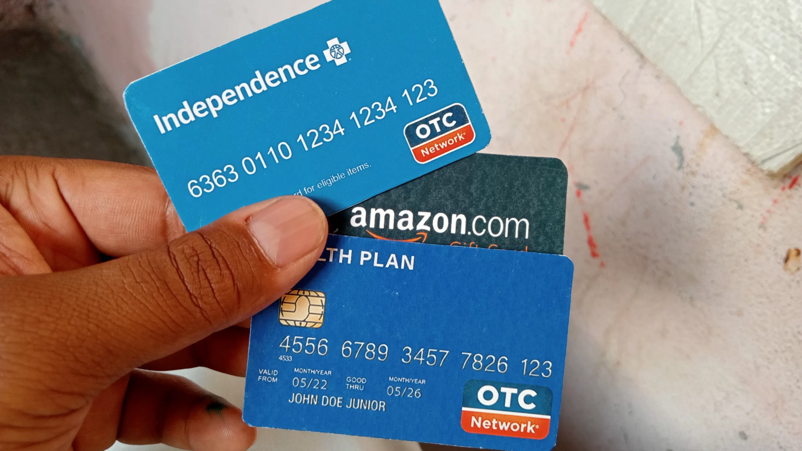 how to use otc card on amazon