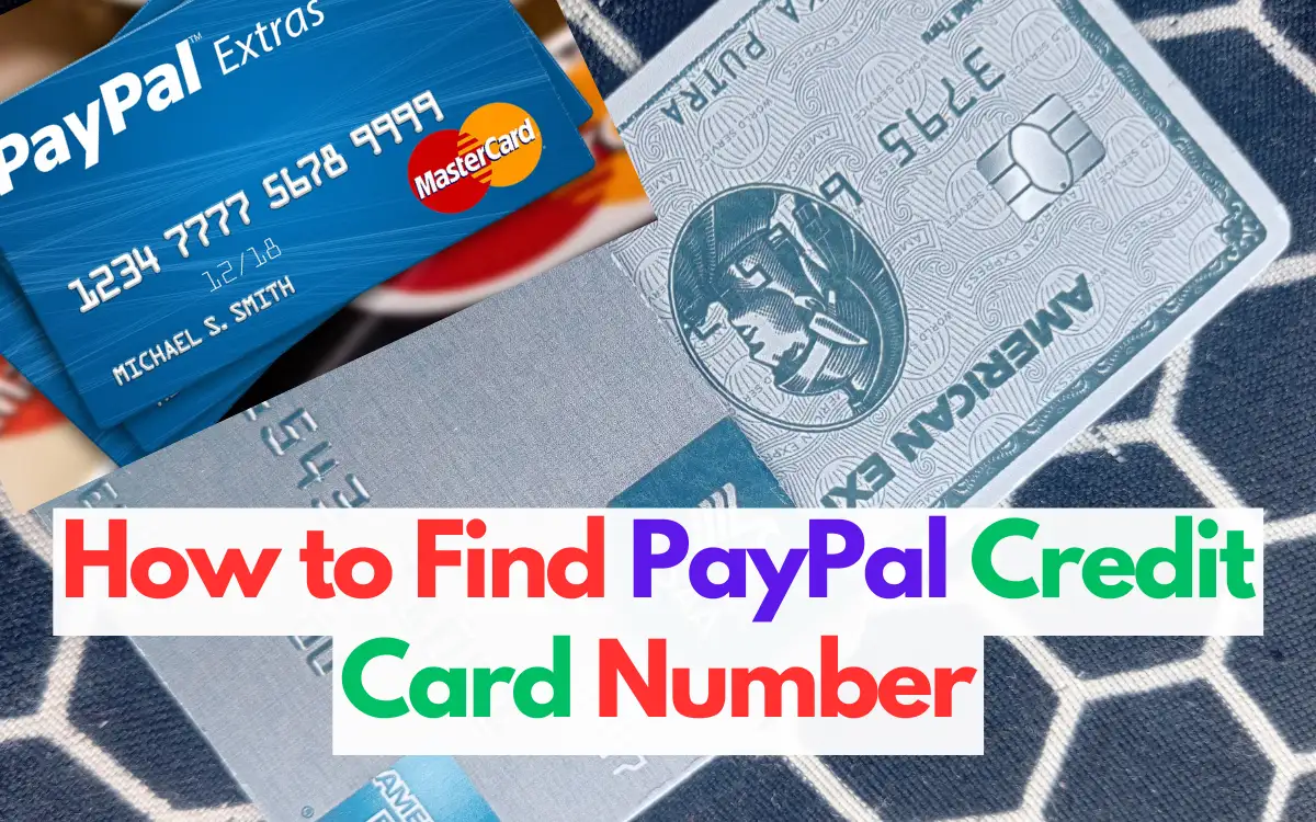 how to find paypal credit card number
