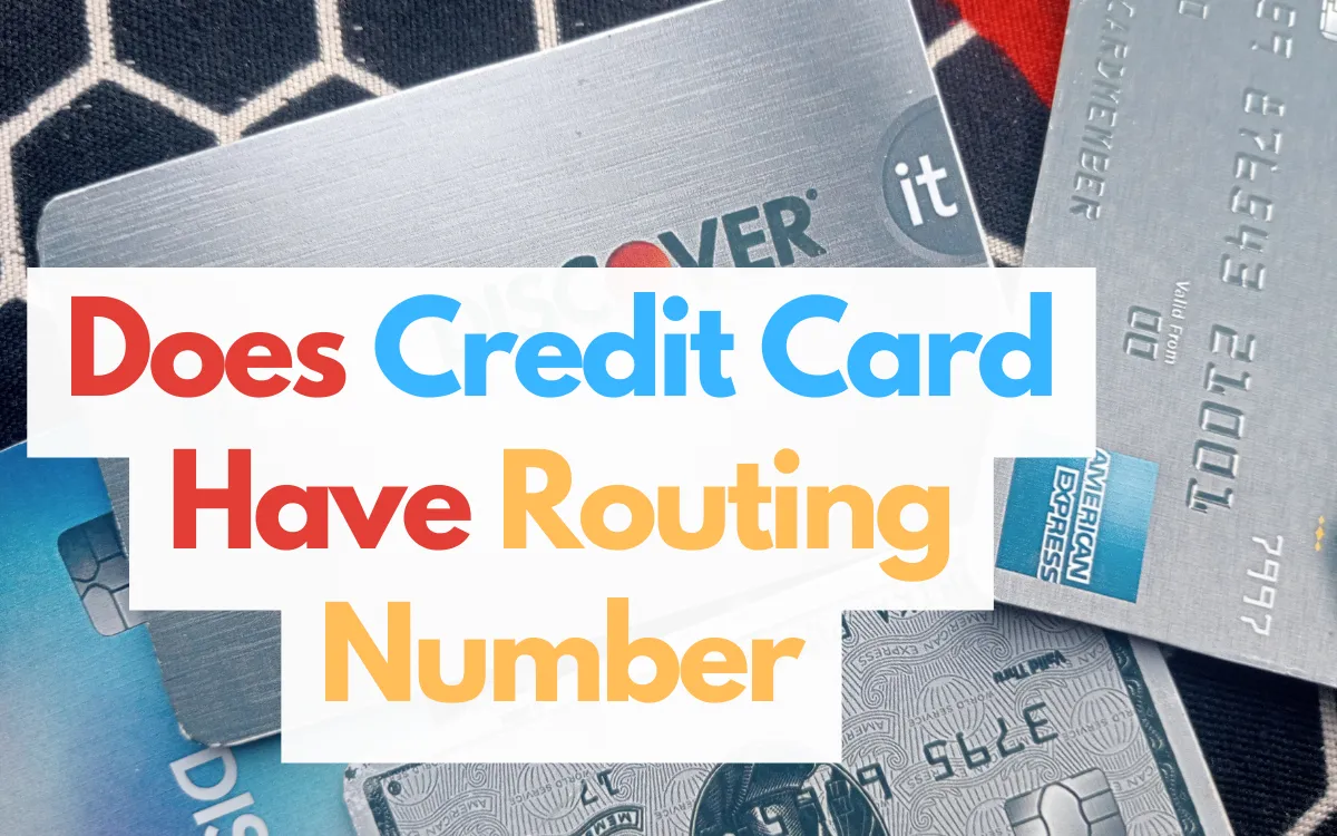 does credit card have routing number